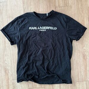 Karl Lagerfeld Black Short Sleeve Tee